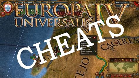 europa universalis iv cheats